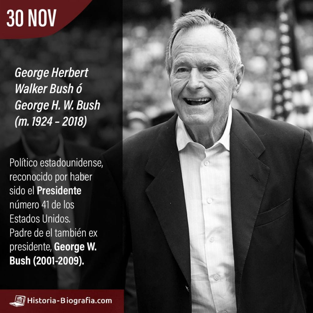 Historia y biografía de George . Bush